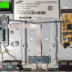 تلویزیون پنل شکسته سامسونگ مدل UA43M5850AW