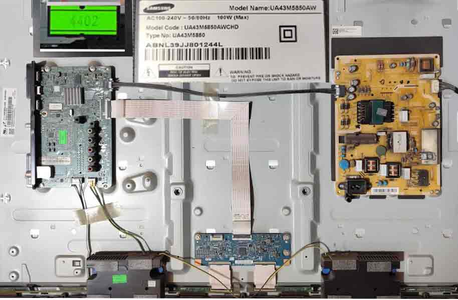 تلویزیون پنل شکسته سامسونگ مدل UA43M5850AW