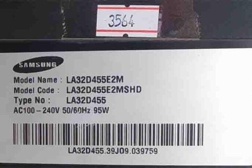 samsung LA32D455E2M تلویزیون 32 مدل LA32D455E2Mپنل شکسته سامسونگ