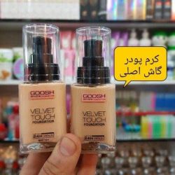 کرم پودر گاش اصلی GOOSH با رنگ بندی شماره 401،402،403 شیشه ای(SPF 10) حجم 34 میل