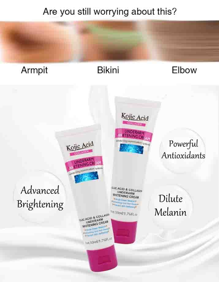 کرم ضدالتهاب خوشبو و سفید کننده زیر بغل 50میل کرم سفید کننده زیر بغل اسید کوجیکKojic Acid Underarm Whitening Cream