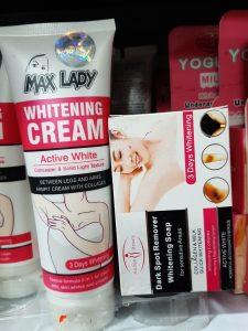 کرم و صابون سفید کننده و رفع تیرگی زیر بغل و نواحی حساس مکس بیوتی Whitening cream and soap for sensitive areas