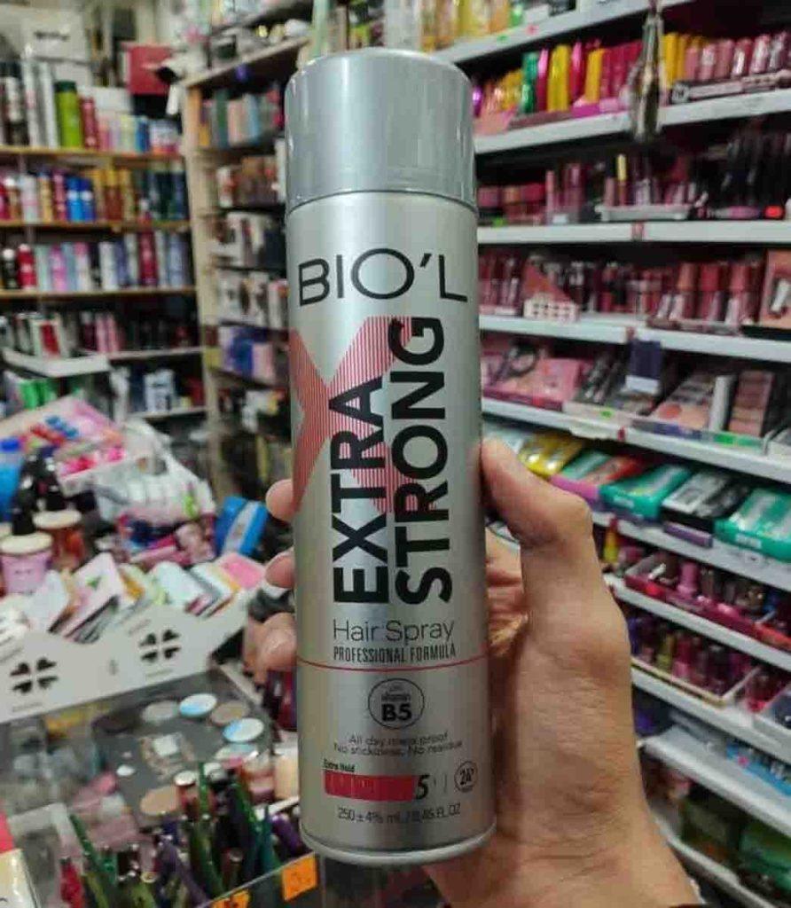 اسپری حالت دهنده مو بیول BIOˊL مدل EXtra Strong حجم 250 میلی لیتر