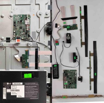 ال جی پنل شکسته در حد LG 43LF510T