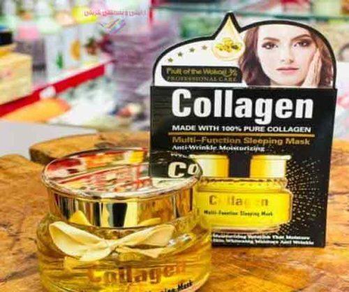 کرم شب کلاژن ساز و لیفتینگ صورت وکالی Collagen Wokali