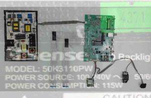هایسنس HiSENSE پنل شکسته مدل 50K3110PW