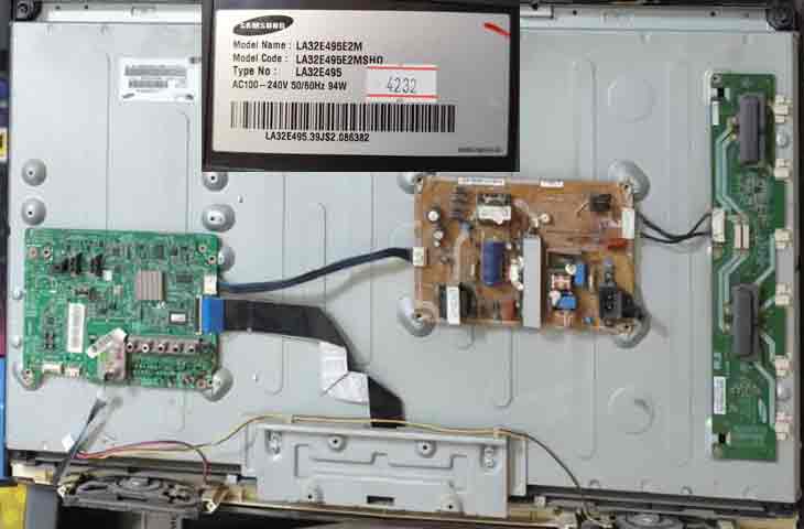 samsung LA32E495E2M تلویزیون 32 مدل LA32E495E2Mپنل شکسته سامسونگ