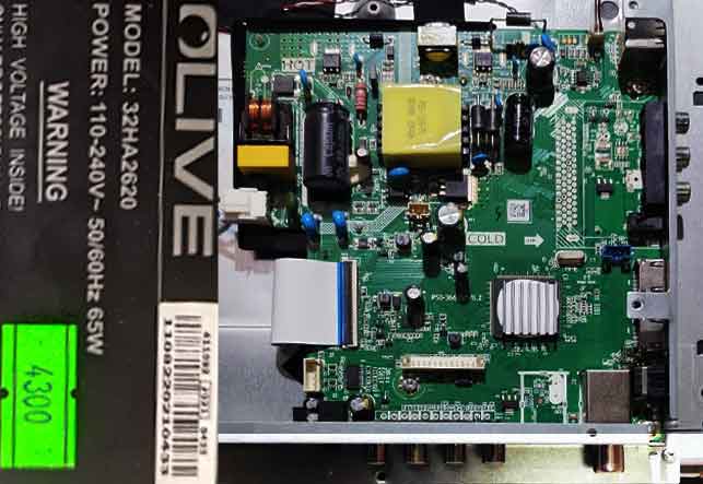 پنل شکسته تلویزیون اولیوBroken Olive TV panel 32HA2620