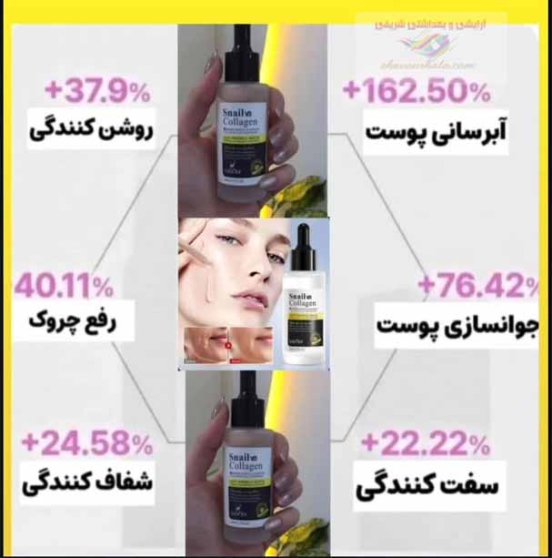 سرم صورت چندکاره کلاژن حلزون بمب جوانسازی اصلی