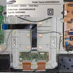 تلویزیون پنل شکسته سامسونگ مدل UA43M5850AW