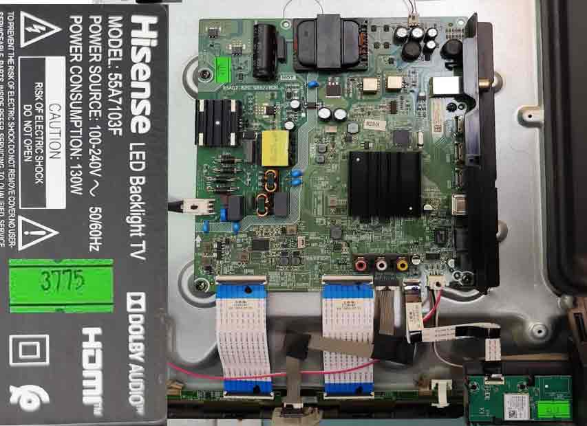 تلویزیون پنل شکسته کامل موجود هایسنس مدلHisense 55A7103F