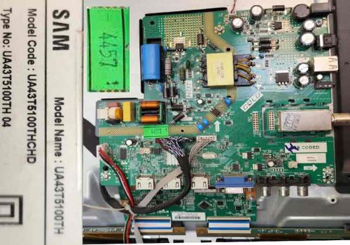 تلویزیون سام فقط پنل شکسته TV SAM ONLY BROKEN PANEL UA43T5100TH